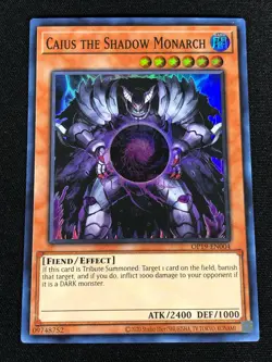 Yugioh Caius The Shadow Monarch OP19-EN004 Super (LP) - Image 1