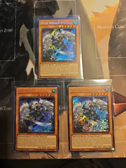 3X Georgius Swordman Of The Ice Barrier BLTR-EN006 NM 1st Ed. Yugioh - Image 1