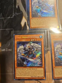 3X Georgius Swordman Of The Ice Barrier BLTR-EN006 NM 1st Ed. Yugioh - Image 2