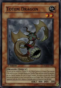 Totem Dragon 1st Ed Super Rare CRMS-EN085 Yu-Gi-Oh! - Image 1