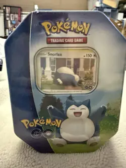 Pokemon Go! Snorlax Tin Trading Card Game New & Factory Sealed - Image 1
