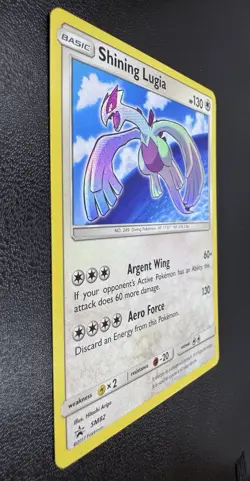 Pokemon TCG Shining Lugia Black Star Promo Card SM82 LP+ - Image 3