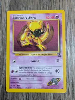 Pokemon Sabrina's Abra 19/53 Wizards WOTC Black Star Promo Card TCG - Image 1