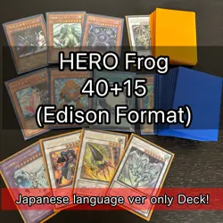 Hero Frog Retro (Edison Format) 40+15 Japanese Deck Yu-Gi-Oh card fym0-008 - Image 1