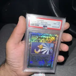 PSA 8 Scoop Up Reverse Holo Legendary Collection 2002 Pokemon Card #104 slab - Image 4