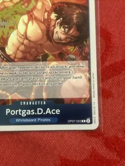 One Piece Card Game Portgas.D.Ace 500 Years In The Future OP07-053 - Image 5