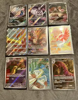 🔥9 Lot Full Art Pokemon Cards Near Mint Condition Just Pulled Blaziken - Image 2