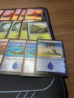 MTG Magic foil lands lot, MH2, CMM Commander Masters, Etched foils NM ~40 cards - Image 5