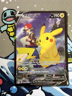 Pikachu V TG16/TG30 Swsh11: Lost Origin Trainer Gallery Holo Card - Image 2