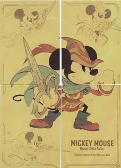 Disney Lorcana - Mickey Mouse Brave Little Tailor 4 Card Puzzle COMPLETE - Image 1