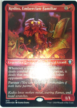 Magic MTG: Commanders Kediss, Emberclaw Familiar Etched Foil Card #573 Card Game - Image 1