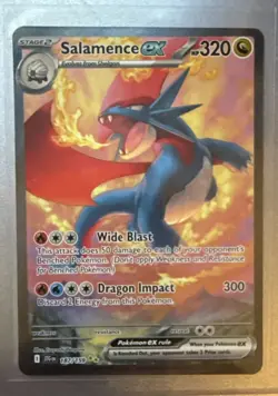 Pokemon TCG Salamence EX Dragon Card 187/159 Journey Together - Image 1