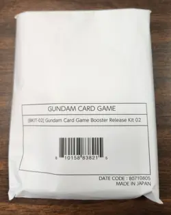 Gundam Card Game Booster Release Kit 02 ENGLISH SEALED BKIT-02 Promotional - Image 1