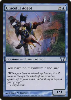 Graceful Adept 1x FOIL CHK MTG Champions of Kamigawa Uncommon NM blue - Image 1