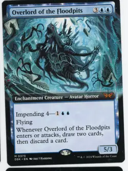 2024 Magic the Gathering Overlord of the Floodpits Enchantment Creature Nr/Mt - Image 1