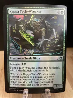MTG Kappa Tech-Wrecker FOIL #198/302 Kamigawa: Neon Dynasty Uncommon NM/M - Image 1