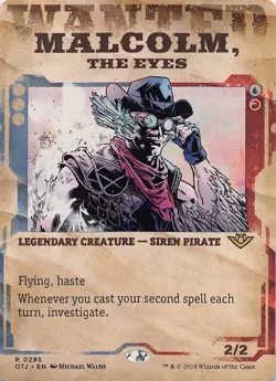 Malcolm, the Eyes (Showcase) R Outlaws of Thunder Junction 295 NM - Image 1