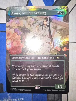 MTG - SLD - Azusa, Lost but Seeking (Borderless) #1234 - Near Mint Foil - Image 1