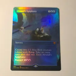 Alrund's Epiphany FOIL Extended Art Borderless x1 - MTG ENGLISH - Check My Store - Image 1