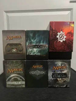MTG Bundle Fat Pack Empty Deck Boxes 6 Total All From Different Sets - Image 1