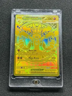 Pokemon TCG Mega Evolution Mega Lucario Ex 188/132 Gold Rare NM Pack Fresh - Image 2