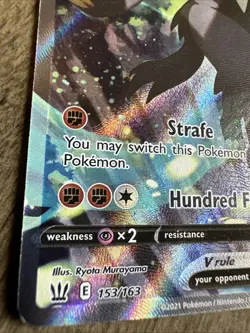 Pokemon TCG Rapid Strike Urshifu V 153/163 Battle Styles Full Alternate Art 2021 - Image 3