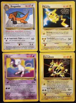 1999 Pokemon Movie Promo Set Dragonite Pikachu Mew Electabuzz WOTC LP-NM - Image 1