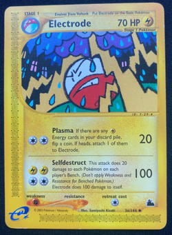Pokemon TCG Electrode Skyridge 36/144 Regular LP - Image 1