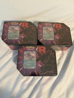 Pokemon Destined Rivals Team Rockets Nidoking EX Tin - FACTORY SEALED! - Image 1