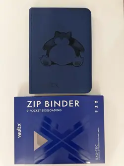 Pokemon Snorlax Laser Engraved Vault X 9 Pocket Binder - Blue - Image 1