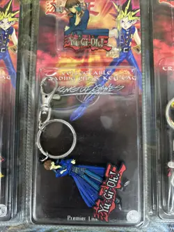 Yu-Gi-Oh Collectible Trading Pin & Key Tag Chain 2 Characters Vintage New - Image 3