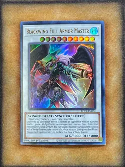 Yugioh Blackwing Full Armor Master BLCR-EN064 Ultra Rare 1st Ed NM - Image 1
