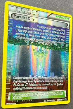 Parallel City Reverse Holo 145/162 Pokemon Card 2015 XY Breakthrough LP - Image 3