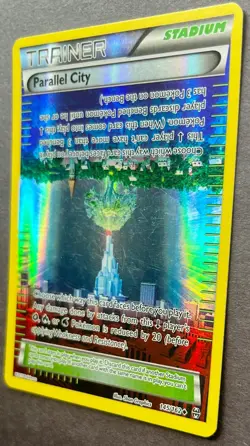 Parallel City Reverse Holo 145/162 Pokemon Card 2015 XY Breakthrough LP - Image 4