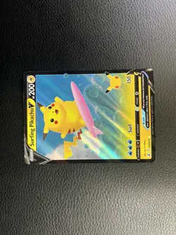 Surfing Pikachu V Full Art Celebrations 008/025 Ultra Rare Pokemon Card NM - Image 3