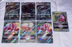 Pokemon Vmax and Vstar Card Lot Of 7 English Near Mint TCG Foil Holo Rares - Image 1