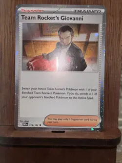 Team Rocket's Giovanni Cosmos Holo 174/182 Miscellaneous Cards Double Swirl - Image 1