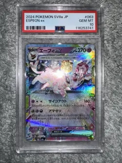 🔥 LOT OF: PSA 10 Espeon EX, Mr. Mime and CGC 9 Meowth V Graded Pokemon 3 Cards - Image 5