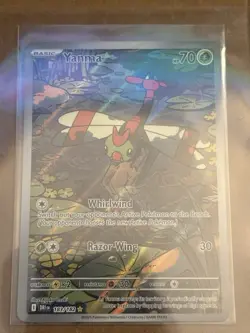 Yanma Pokemon TCG Destined Rivals Full Art Illustration Rare Card 183/182 - Image 1