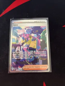 Pokemon TCG Paldean Fates Iono Holo Card 237/091 Special Illustration Rare - Image 1