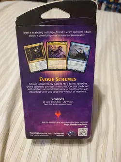 MTG Magic Faerie Schemes 60-card Brawl Deck Throne of Eldraine Factory Sealed - Image 3