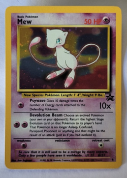Pokemon Card Mew Holographic Black Star Promo #9 Card WOTC 1999-2000 NM - Image 1