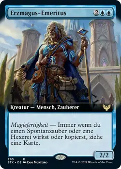 1X NM Archmage Emeritus (Erzmagus-Emeritus) Extended Art Foil GERMAN Strixhaven - Image 1