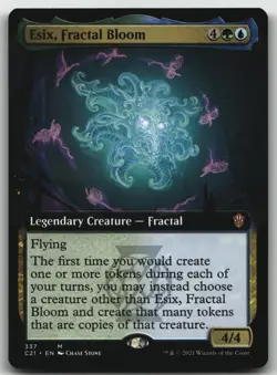 Esix, Fractal Bloom (Extended Art) M Commander 2021 337 LP - Image 1