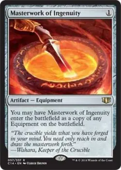 MTG - Masterwork of Ingenuity - Commander 2014 - NM, English Magic FLAT RATE SHI - Image 1