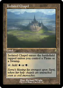 MTG - Isolated Chapel - Foil - Retro Frame - Dominaria Remastered - NM, English - Image 1
