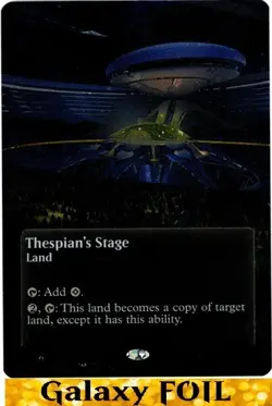 1x - Thespian's Stage - GALAXY FOIL BORDERLESS #179 - Stellar Sights - NM MTG - Image 2