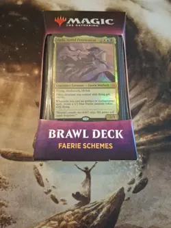 MTG Faerie Schemes Magic the Gathering SEALED Brawl Deck Throne of Eldraine 630509829798 - Image 1