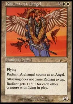 MTG Radiant, Archangel, Urza's Legacy, Heavily Played, English - Image 1