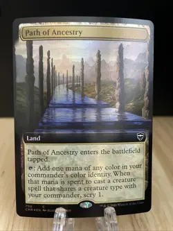 MTG Path of Ancestry Extended Art FOIL #708 Commander Legends CMR Common NM/M - Image 1